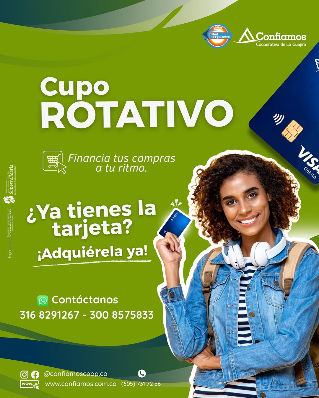 💳✨ Con tu cupo rotativo siempre tendrás respaldo para lo que necesites, cuando lo necesites.#Cu